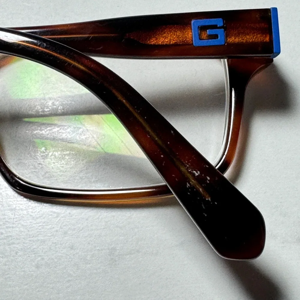 Guess GU1906 053 Dark Havana Tortoise Shell Rectangular Eyeglass Frame 53-18-145